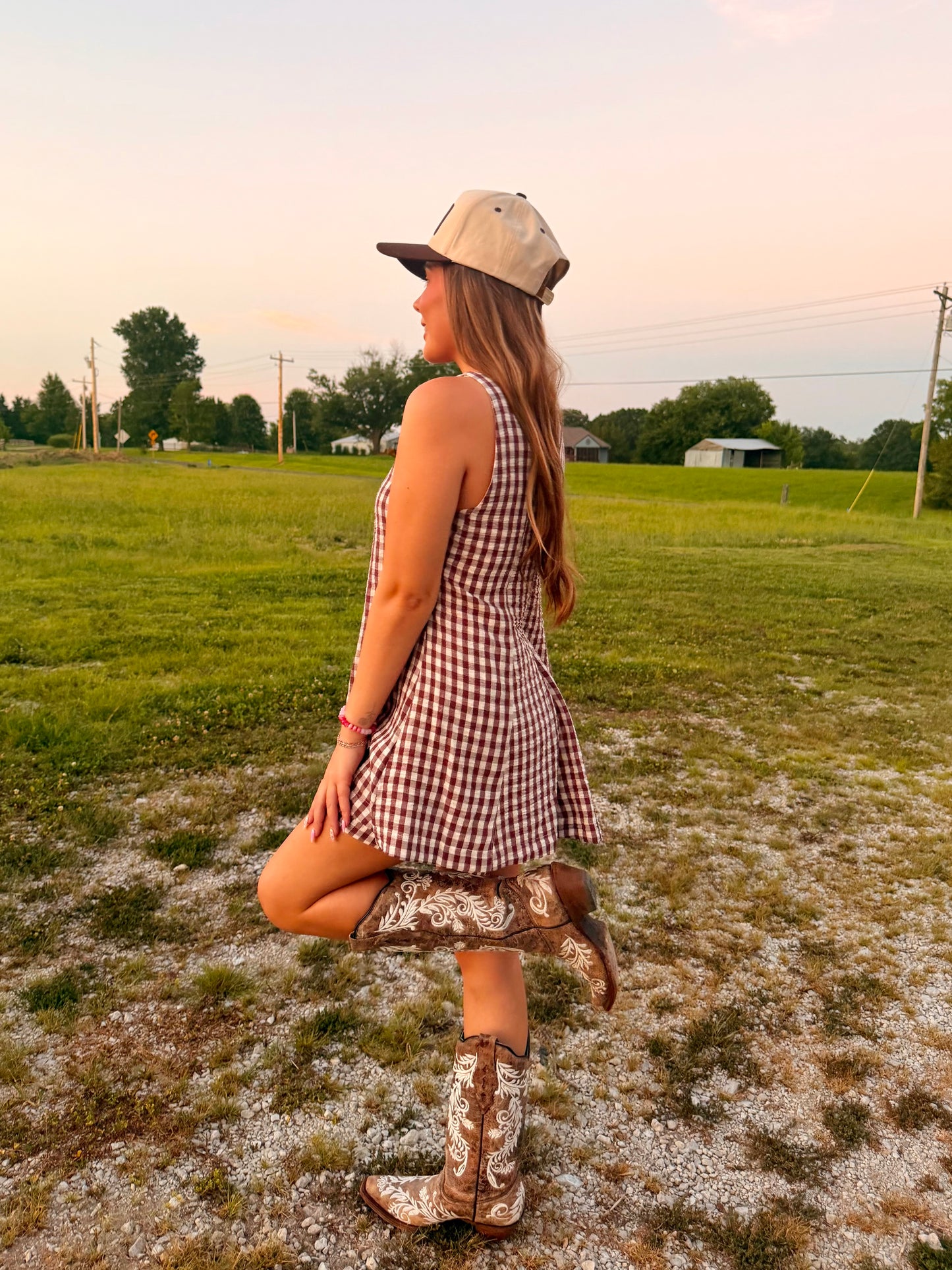 The Ella Plaid Romper
