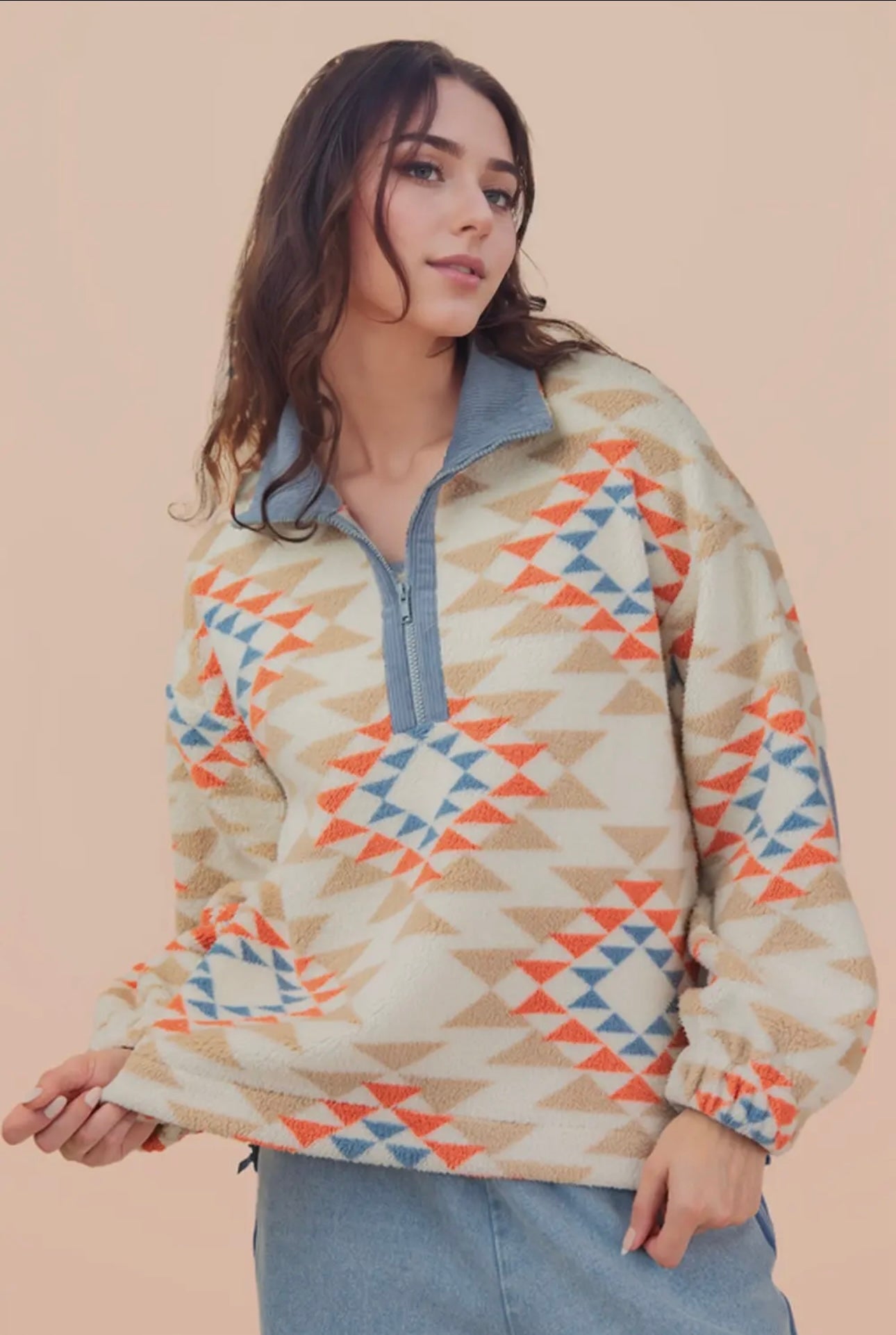 Boho Fleece Quarter Zip