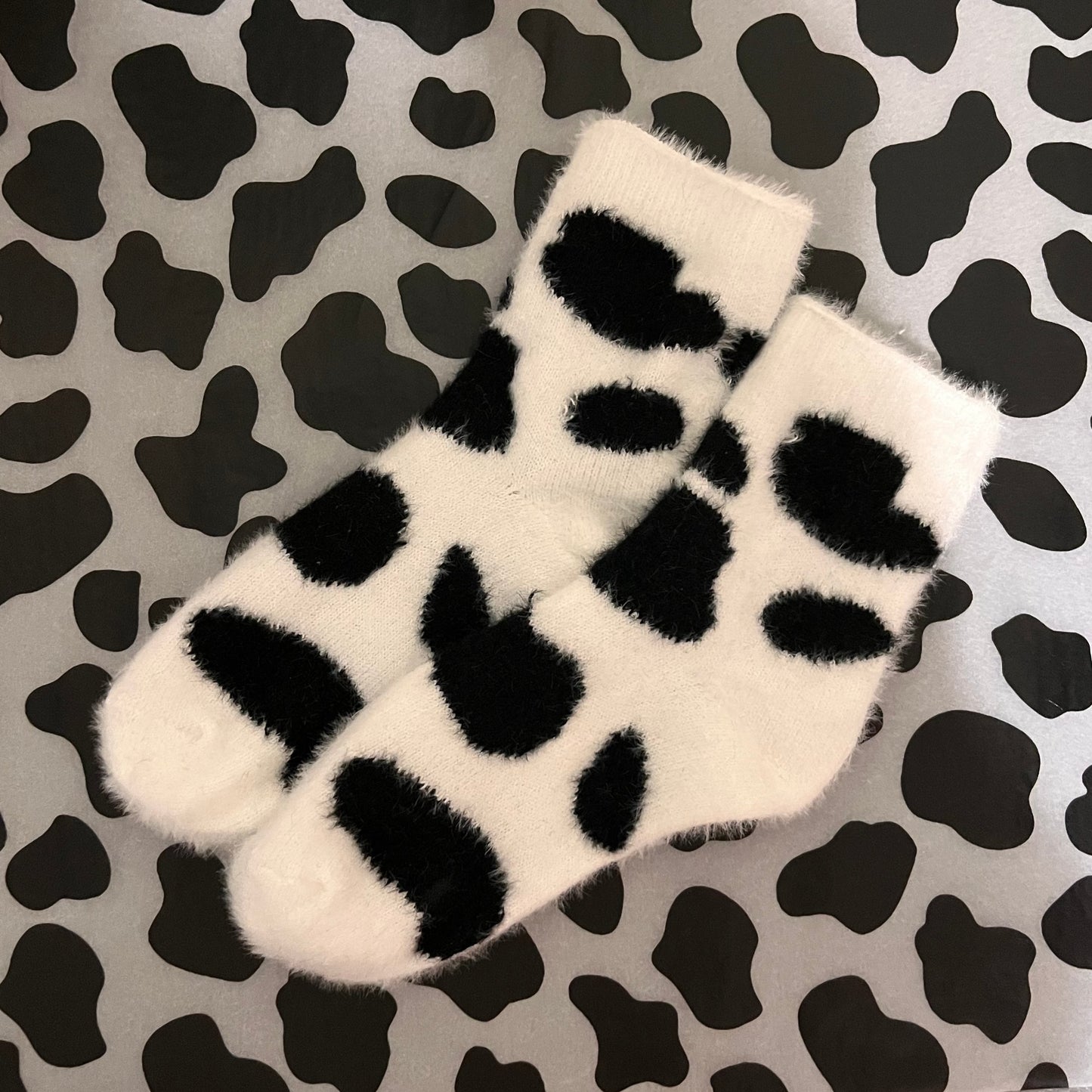 Cow Print Socks