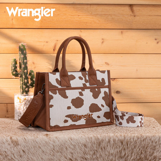 Wrangler Cow Print Tote/ Crossbody