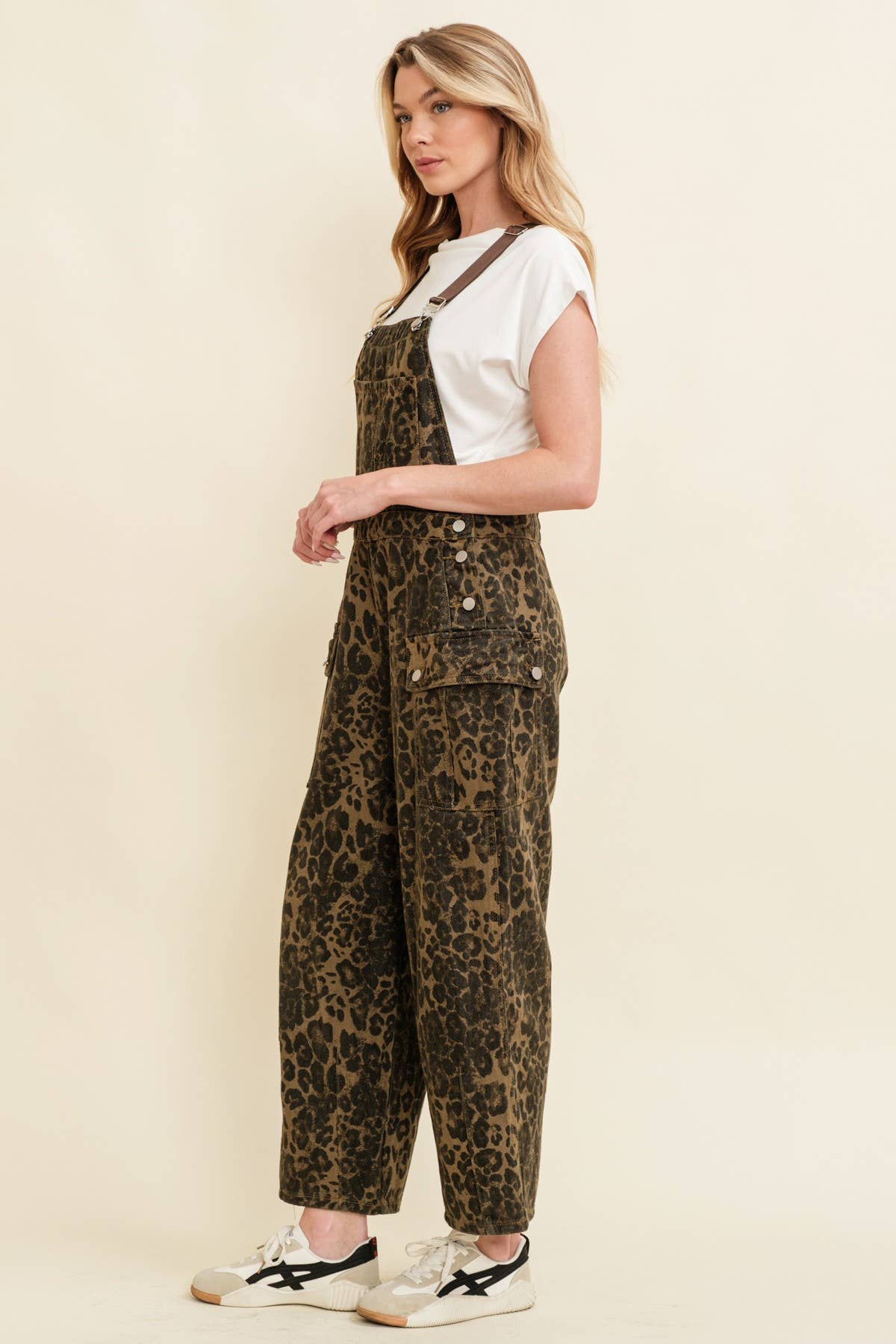Leopard Print Overalls