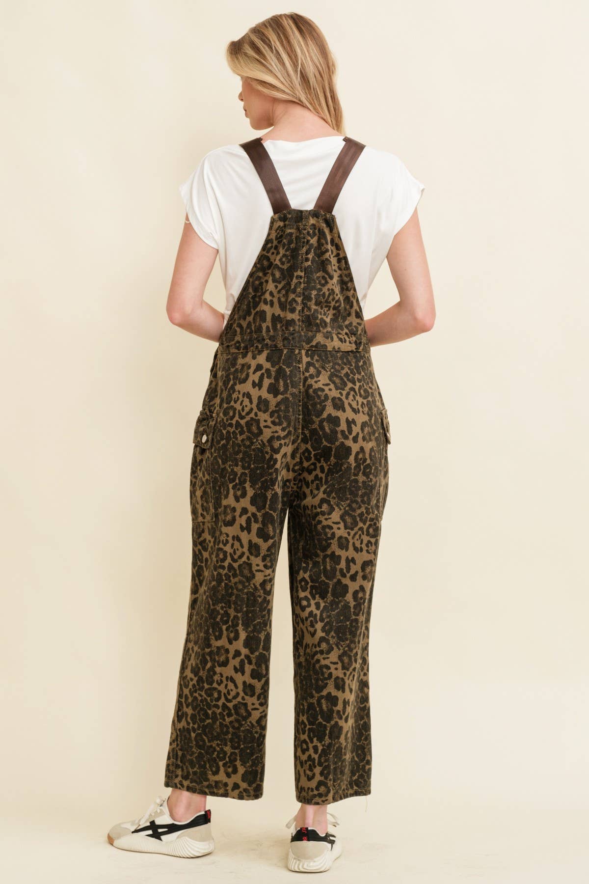 Leopard Print Overalls