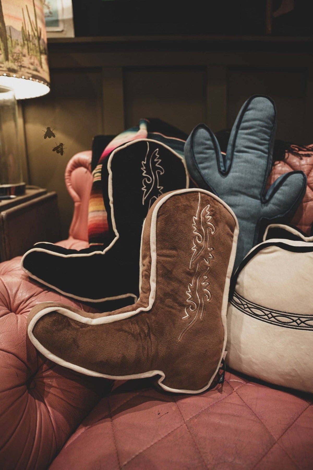 Denim Boot Pillow