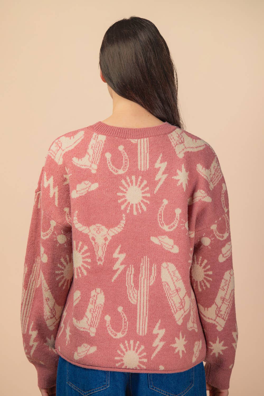 Pink Cowgirl Sweater