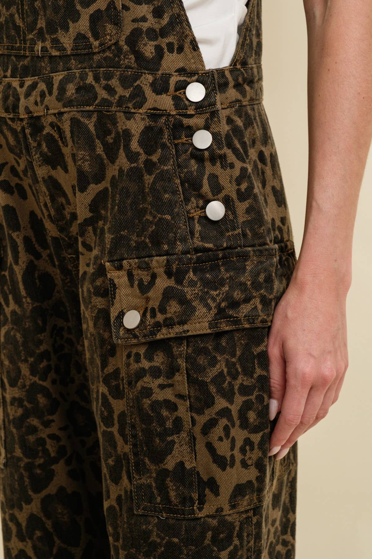 Leopard Print Overalls