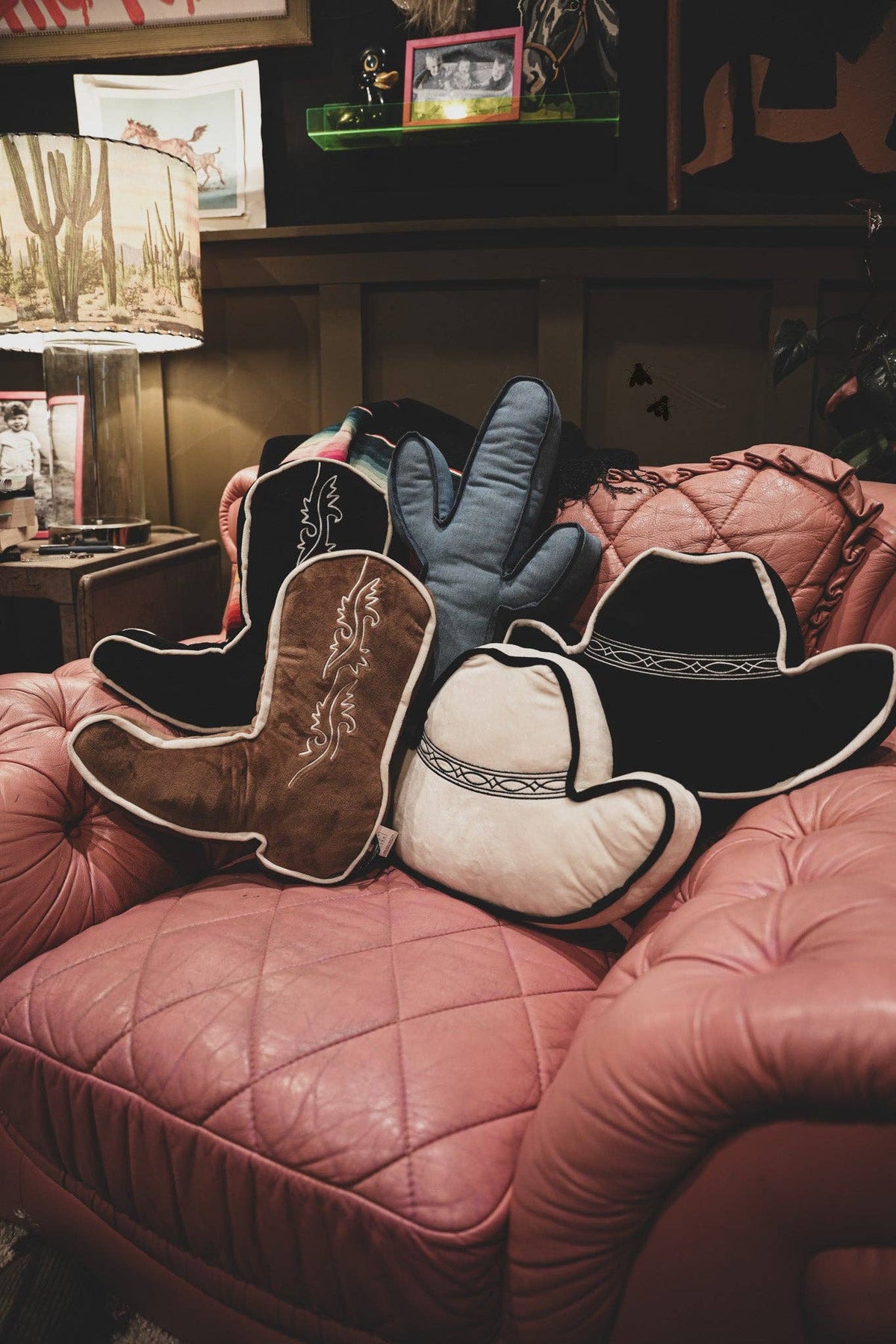 Denim Boot Pillow