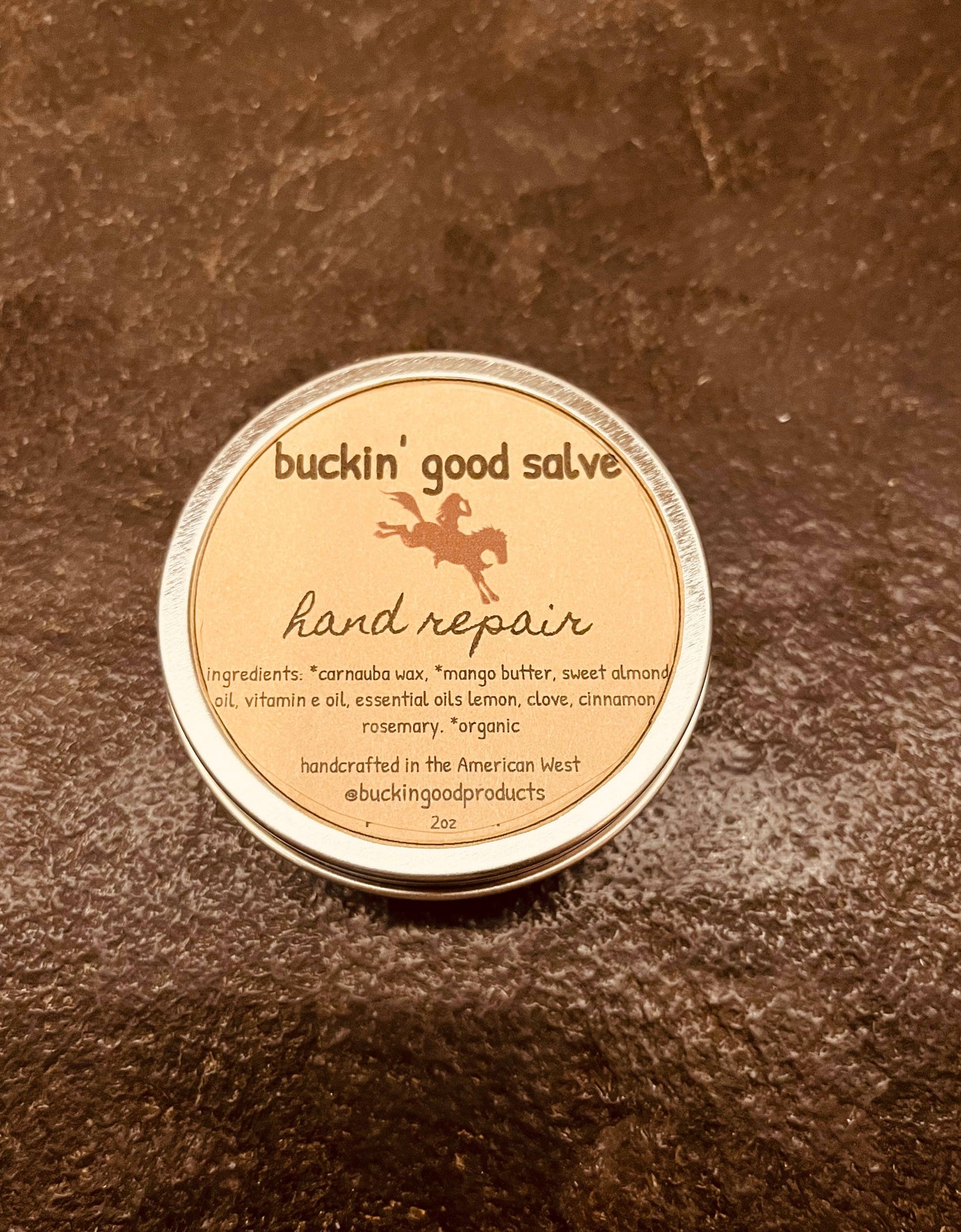 Hand-Poured Buckin’ Good Hand Repair - Hand Salve