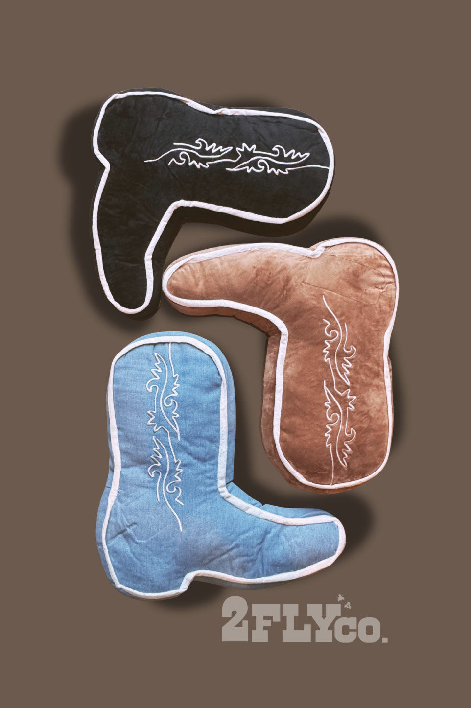 Denim Boot Pillow