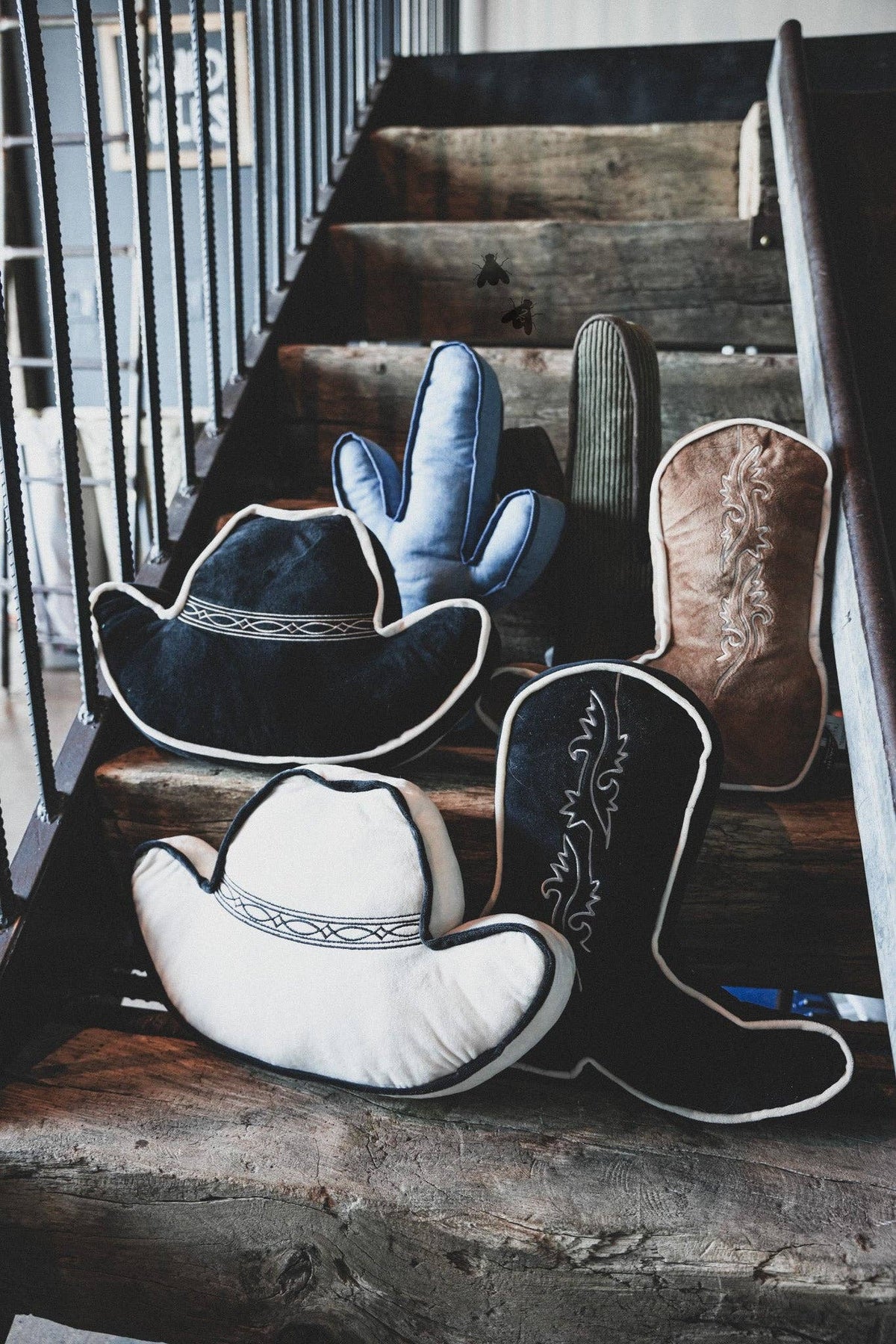 Denim Boot Pillow