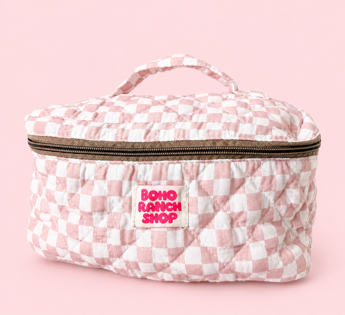 Cowgirl Quilted Cosmetic Bag
