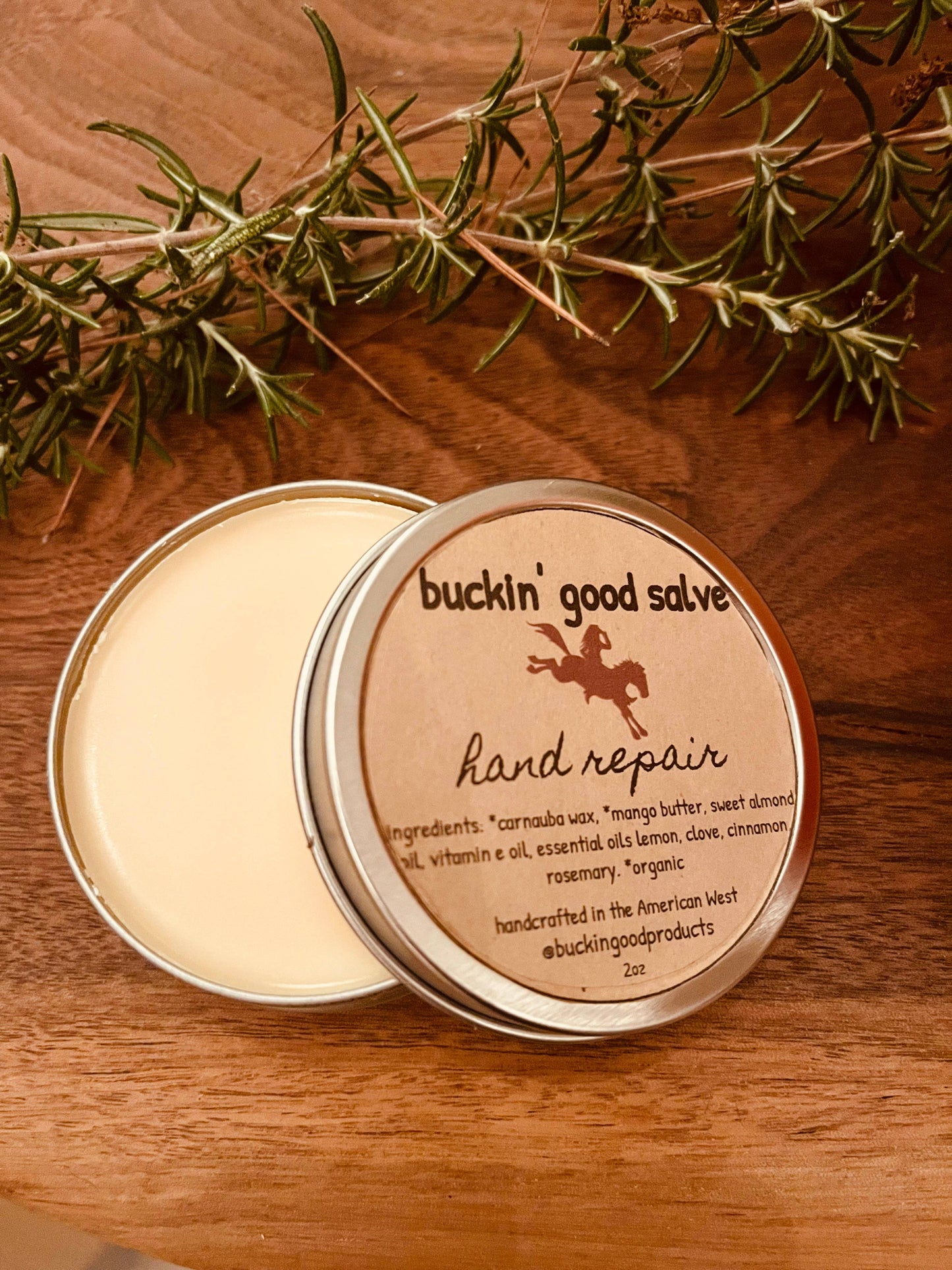 Hand-Poured Buckin’ Good Hand Repair - Hand Salve