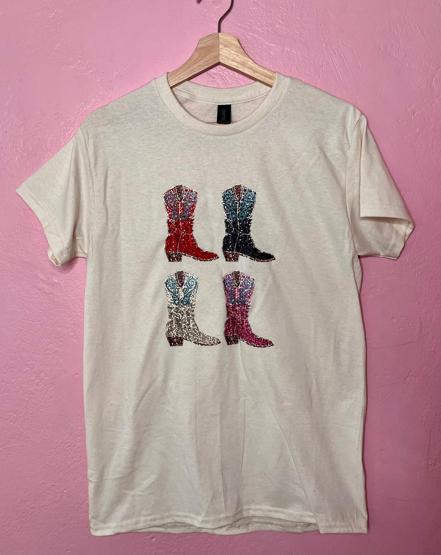 Glitter Boots Tee